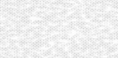 White brick wall. Seamless pattern with tile. Building backdrop with block and cement. Construction wallpaper for office and house. Light brickwork for exterior. Vector