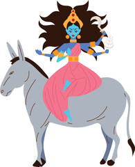 happy navratri avatar of goddess durga