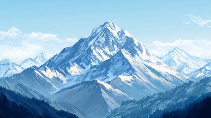 Obraz premium Majestic Mountain Peaks - A Scenic Exploration of Nature's Beauty