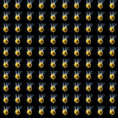 Fresh yellow lemon falling into water with splashes and bubbles, isolated on black background. AI...