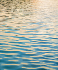 Reflection​ on surface​ blue​ water​ for​ background.