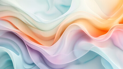 Contemporary Abstract Background with Calming Palette and Fluid Design, Ideal for Customization