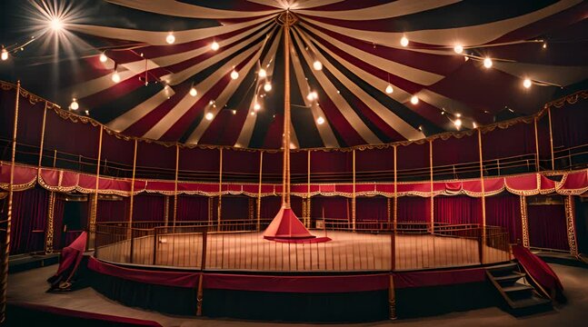 Circus Space Interior Showing Big Top Environment