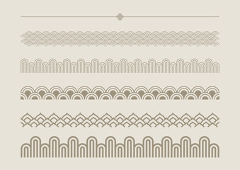 Vector illustration of Korean traditional patterns.