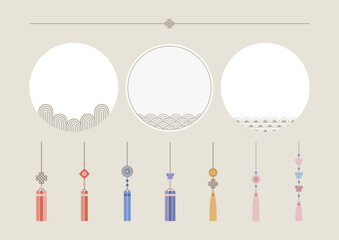 Vector illustration of Korean traditional patterns.