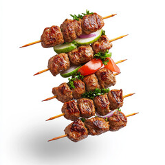 barbeque floating in the air