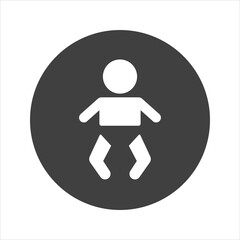 baby icon on white background