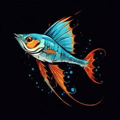 the AI Image Generator, fish in aquarium
