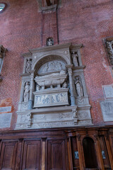 Stone sarcophagus in Basilica dei Santi Giovanni e Paolo