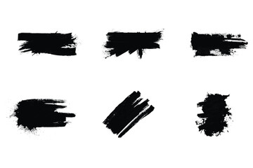 black silhouette of painting brush vector