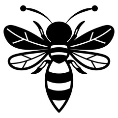 Wasp Insect Solid Black