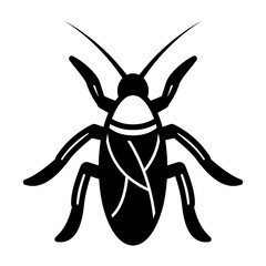 Cockroach Insect Solid Black