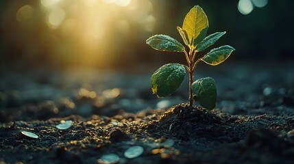 New Life Emerging in the Sunset.
