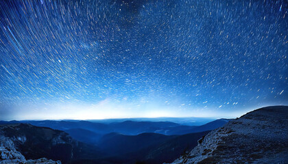 Image of a shining starry sky. Shining stars. Beautiful starry sky background material.