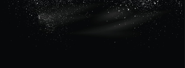 Obraz premium Snowflakes falling transparent background