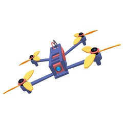 FPV Drone Racing freestyle sport flight. Hobby toys
