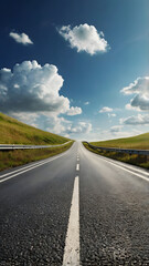 Naklejka premium road to the sky