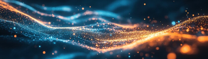 A digital concept for a strategic asset allocation, where veins of light represent the flow of capital into different asset classes