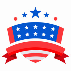 happy 4th of july to celebrate american independence vector illustration