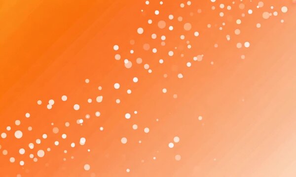 Orange gradient background with white polka dots, seamless looping animation, ideal for modern designs and patterns.