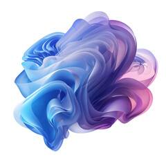 A Serene Dance of Colorful Waves: This Dreamlike Abstract Artwork Invites Viewers into a World of Soft Curves and Gradients, Captivating the Imagination and Senses.