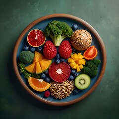 vegetables on a wooden table