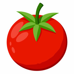 Tomato isolated on white, tomato vector illustration, fish vector art, tomato silhouette, food vector icon, tomato line art, eps
