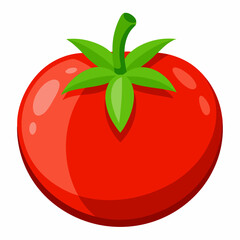 Tomato isolated on white, tomato vector illustration, fish vector art, tomato silhouette, food vector icon, tomato line art, eps