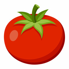 Tomato isolated on white, tomato vector illustration, fish vector art, tomato silhouette, food vector icon, tomato line art, eps