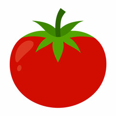 Tomato isolated on white, tomato vector illustration, fish vector art, tomato silhouette, food vector icon, tomato line art, eps