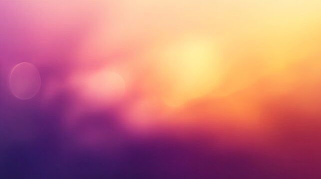 Abstract blurred gradient background with a soft blur of tangerine, cranberry, and medium purple colors, ideal for adding a touch of elegance and warmth