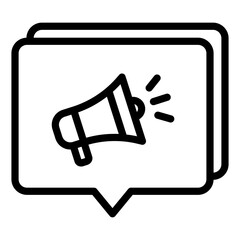 Single Digital Marketing icon in outline style