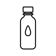 Sports water bottle editable line icon vector illustration