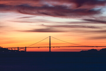 Sunset at Golden Gate Bridge