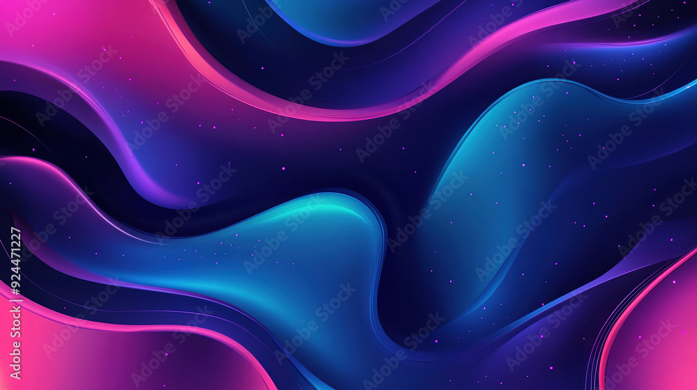 Poster abstract background with blue and purple gradient color. liquid shapes. fluid gradient background wi