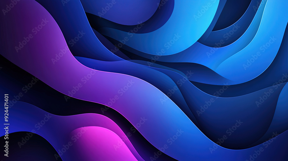 Poster abstract background with blue and purple gradient color. liquid shapes. fluid gradient background wi
