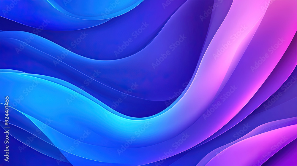 Poster abstract background with blue and purple gradient color. liquid shapes. fluid gradient background wi