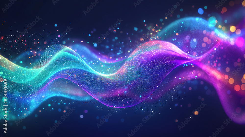 Poster abstract background with blue and purple gradient color. liquid shapes. fluid gradient background wi