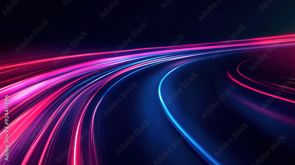 Poster abstract background with vertical and horizontal lines of light. abstract futuristic background. tec