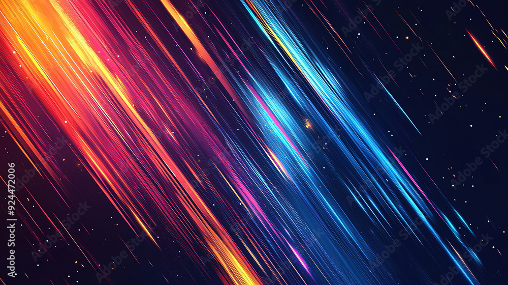 Poster abstract background with vertical and horizontal lines of light. abstract futuristic background. tec