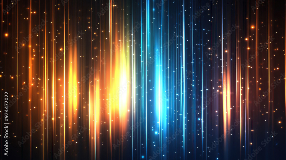 Poster abstract background with vertical and horizontal lines of light. abstract futuristic background. tec