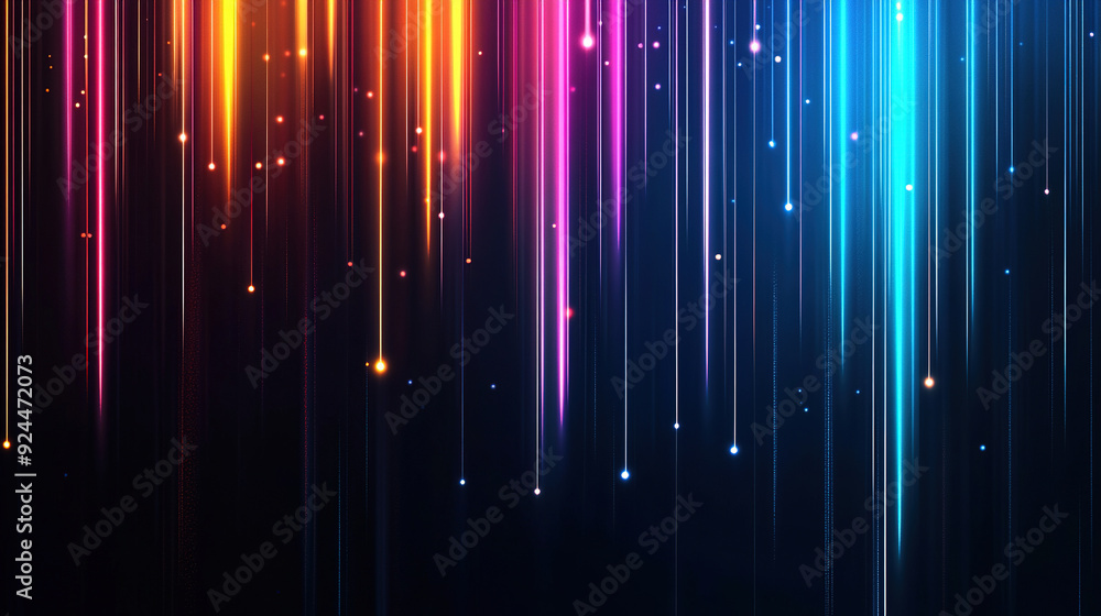 Aufkleber abstract background with vertical and horizontal lines of light. abstract futuristic background. tec