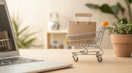 Tech-Inspired E-Commerce Website Wallpaper, Featuring Modern and Sleek Design Elements