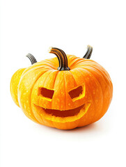 Obraz premium collection halloween pumpkin isolated on white background.