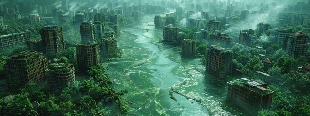 A vibrant underwater scene featuring a world map surrounded by colorful bubbles, coral reefs, and fish, capturing the beauty of the ocean's depths