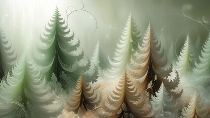 pine tree branches