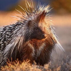 Close-up Portrait of a Porcupine