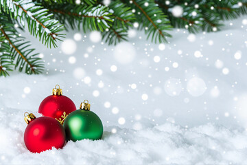 Fototapeta premium christmas tree decorations