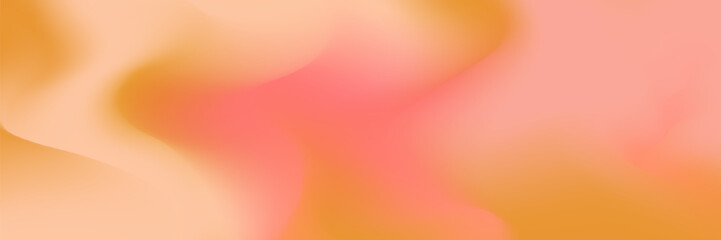 Autumn gradient background with red, orange and peach color. Soft warm mesh for autumn design. Vector illustration