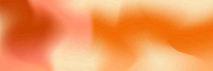 Autumn gradient background with red, orange and peach color. Soft warm mesh for autumn design. Vector illustration